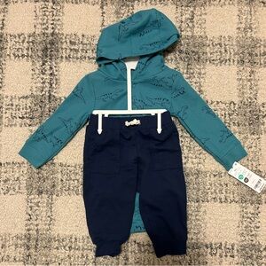 Carter’s Blue Dinosaur Set Size 9 month NWT